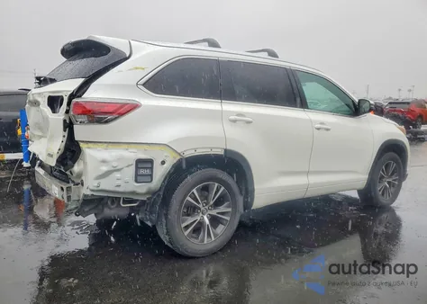 2016 Toyota Highlander Xle z USA, uszkodzony, nr VIN 5TDKKRFH4GS162533